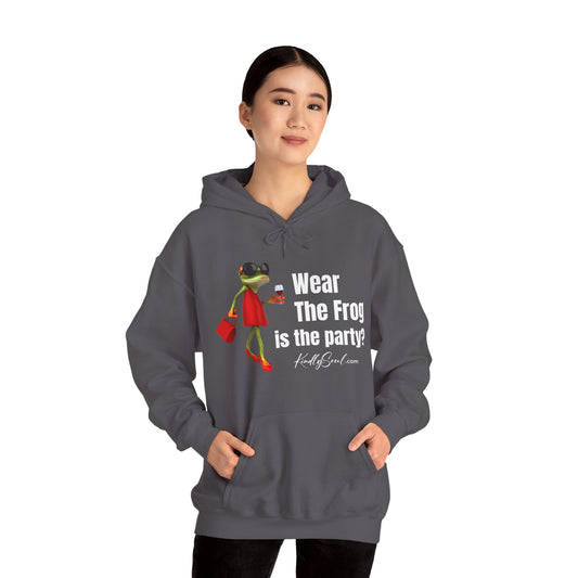 Lady Frog Wear The Frog is the Party Hoodie