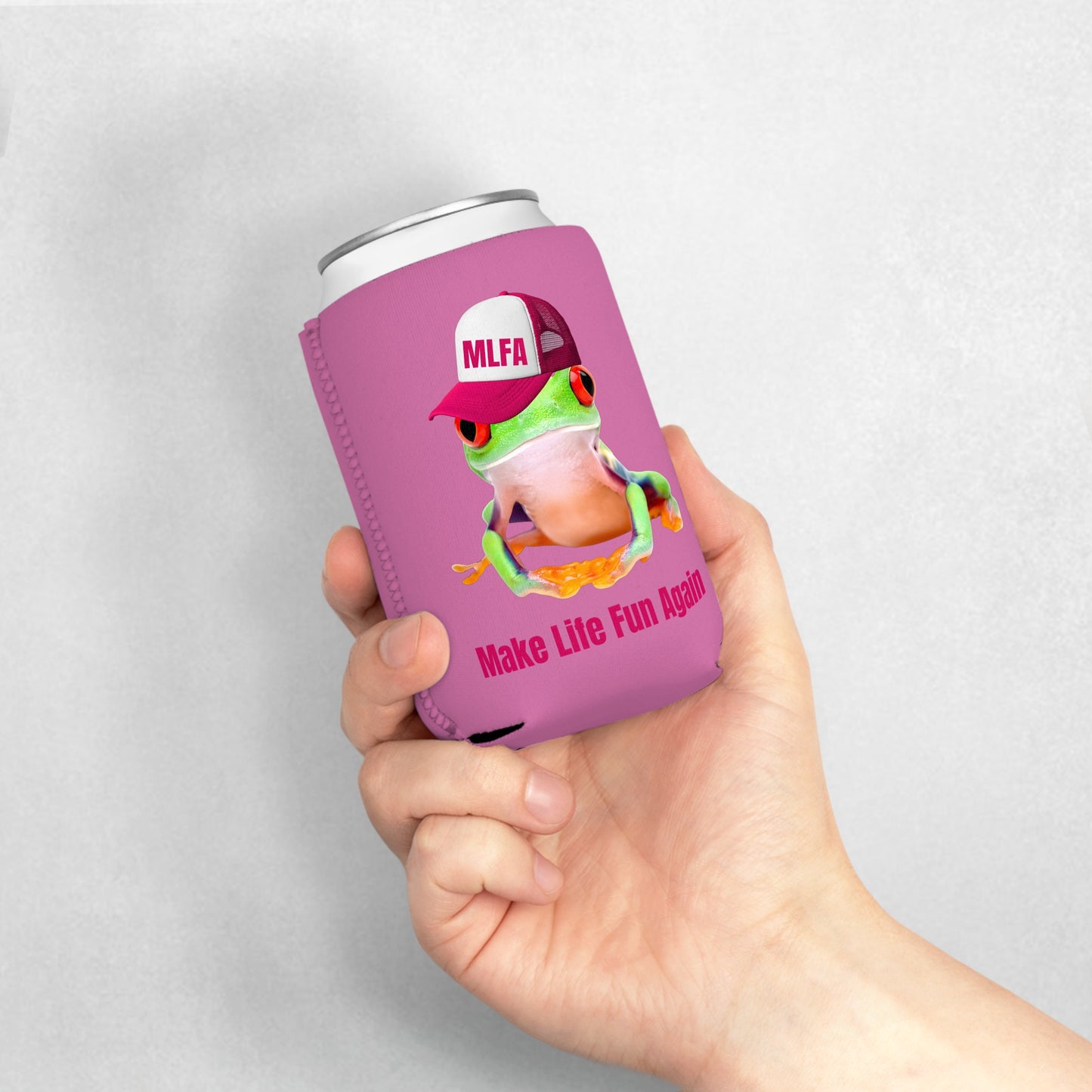 Pink Make Life Fun Again Koozie